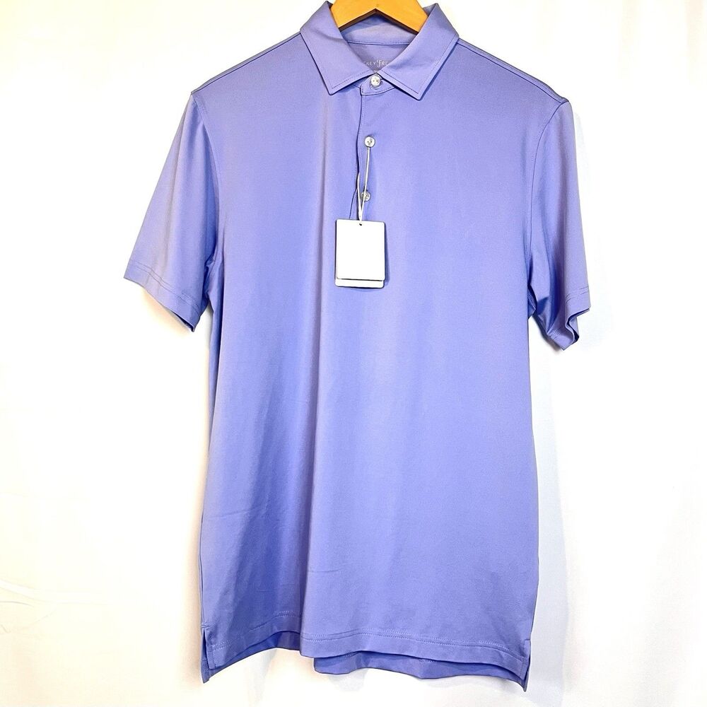Hickey Freeman Men's Golf Size S Performance Polo Shirt Swordfish Print Blue